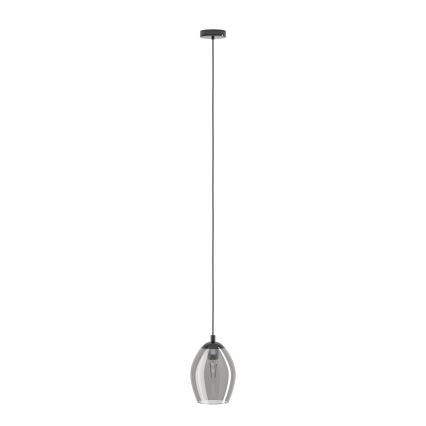 Eglo - Κρεμαστό φωτιστικό οροφής 1xE27/60W/230V φιμέ