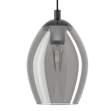 Eglo - Κρεμαστό φωτιστικό οροφής 4xE27/60W/230V φιμέ
