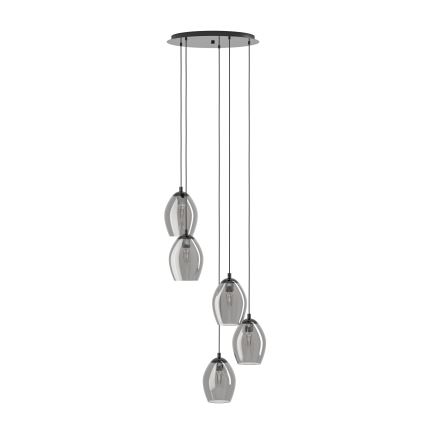 Eglo - Κρεμαστό φωτιστικό οροφής 5xE27/60W/230V φιμέ