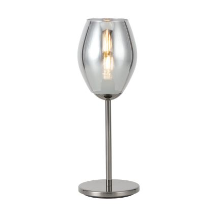 Eglo - Επιτραπέζιο φωτιστικό 1xE27/60W/230V, μαύρο/καπνιστό