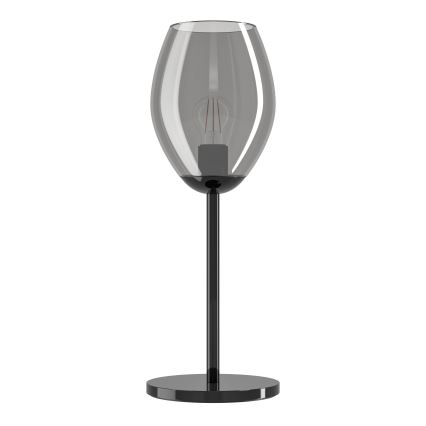 Eglo - Επιτραπέζιο φωτιστικό 1xE27/60W/230V, μαύρο/καπνιστό