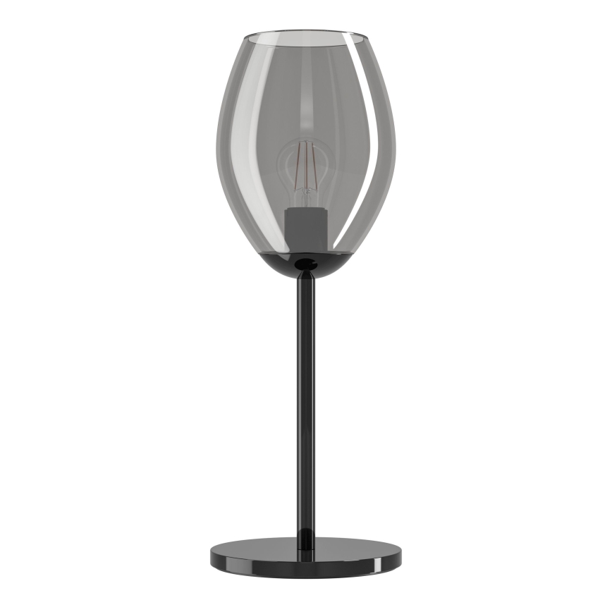 Eglo - Επιτραπέζιο φωτιστικό 1xE27/60W/230V, μαύρο/καπνιστό