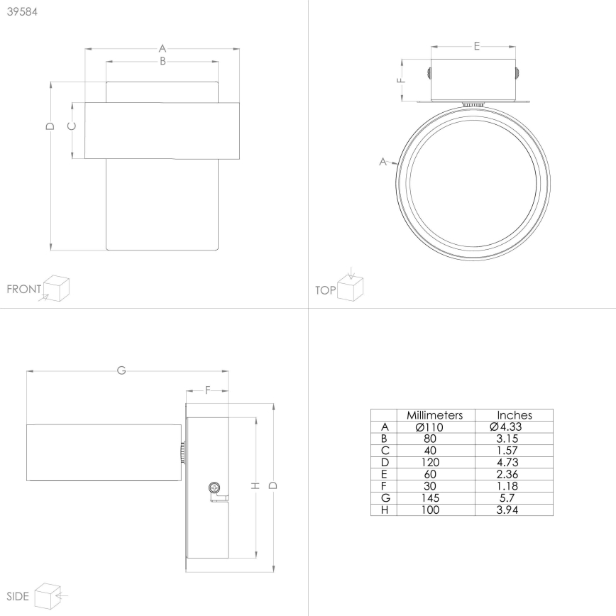 Eglo - LED Σποτ LED/4,6W/230V 3000K