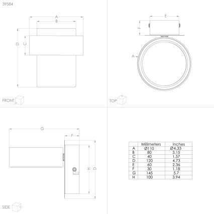 Eglo - LED Σποτ LED/4,6W/230V 3000K