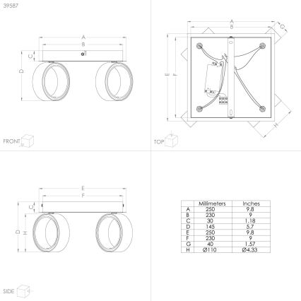 Eglo 39587 - LED Σποτ ALBARIZA 4xLED/4,6W/230V