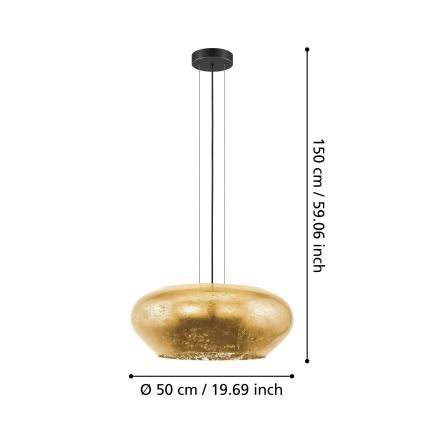 Eglo - Πολύφωτο κρεμαστό 3xE27/20W/230V