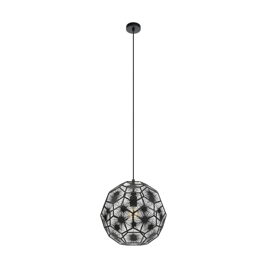 Eglo - Κρεμαστό φωτιστικό οροφής 1xE27/60W/230V διάμετρος 41 cm μαύρο