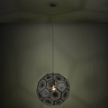 Eglo 39619 - Κρεμαστό φωτιστικό οροφής 1xE27/60W/230V διάμετρος 50 cm μαύρο