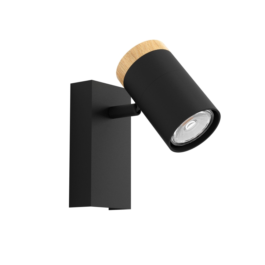 Eglo - Φωτιστικό σποτ τοίχου LED 1xGU10/4,5W/230V 3000K μαύρο/καφέ