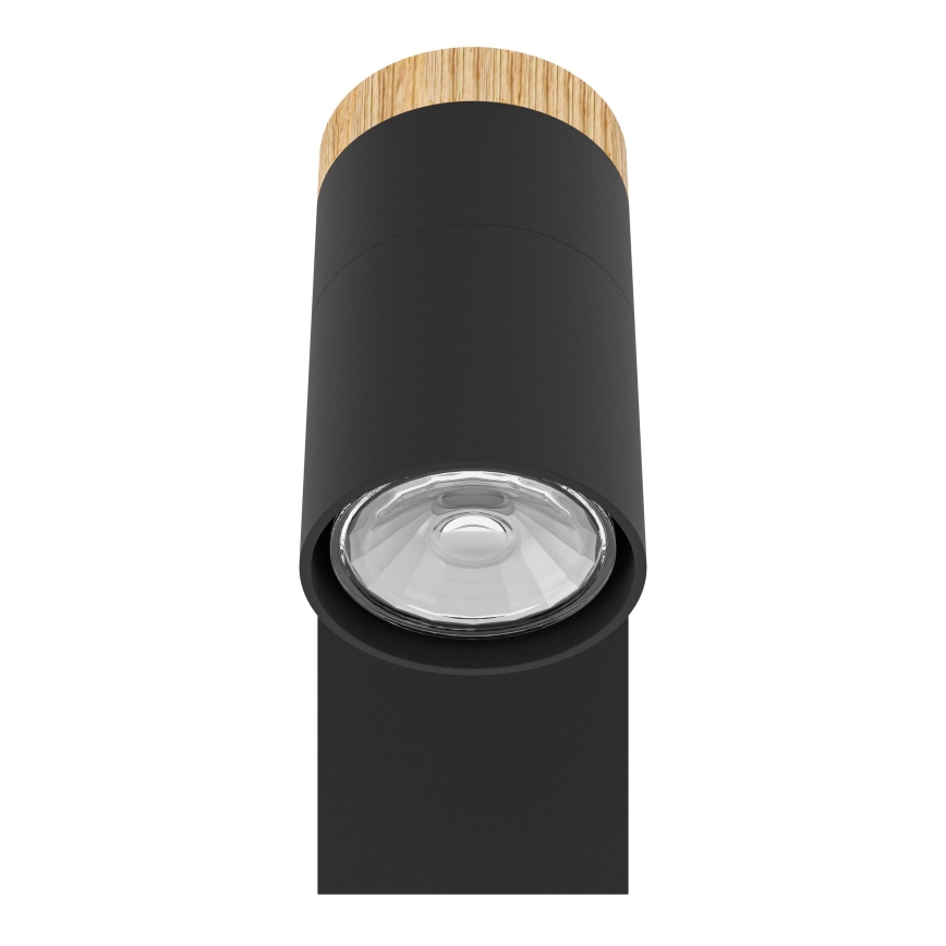 Eglo - Φωτιστικό σποτ τοίχου LED 1xGU10/4,5W/230V 3000K μαύρο/καφέ