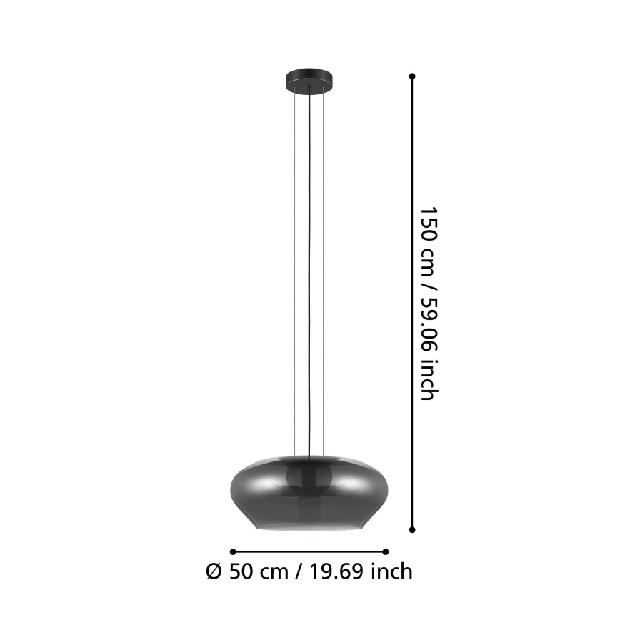 Eglo - Πολύφωτο κρεμαστό 3xE27/20W/230V