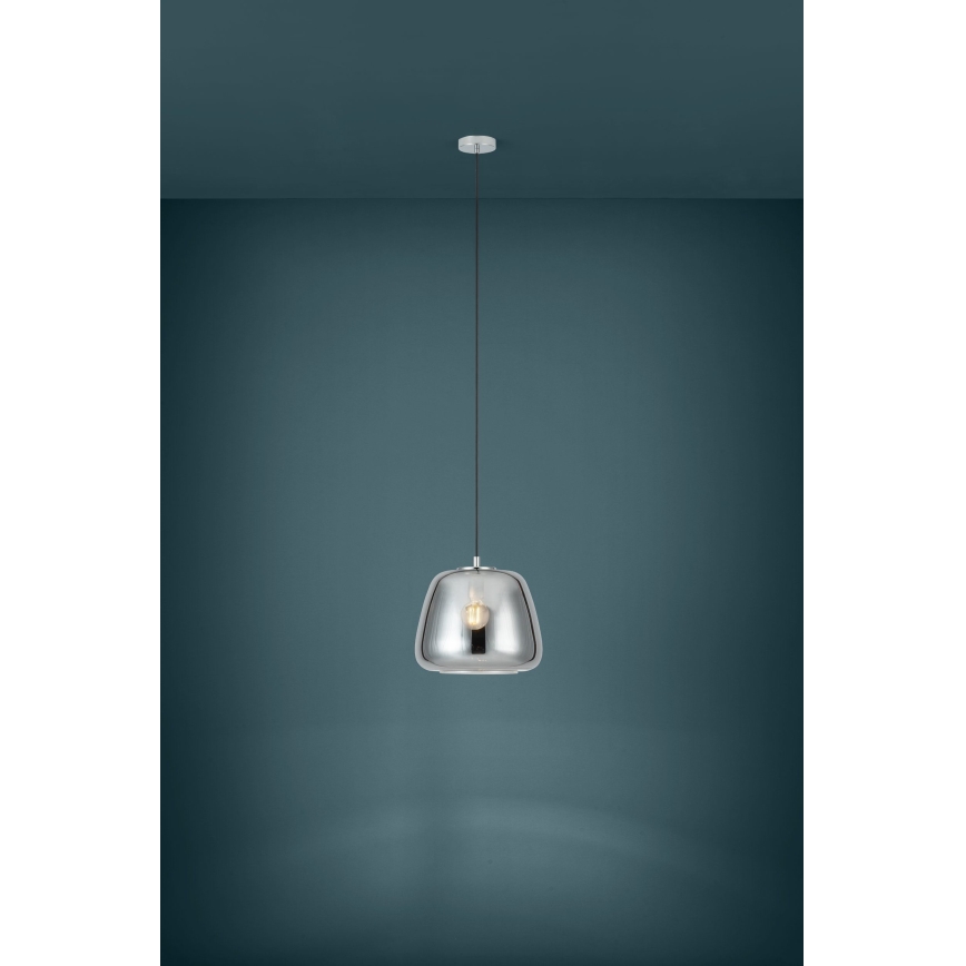 Eglo - Κρεμαστό φωτιστικό οροφής 1xE27/40W/230V διάμετρος 35 cm φιμέ