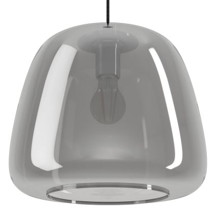 Eglo - Κρεμαστό φωτιστικό οροφής 1xE27/40W/230V διάμετρος 35 cm φιμέ