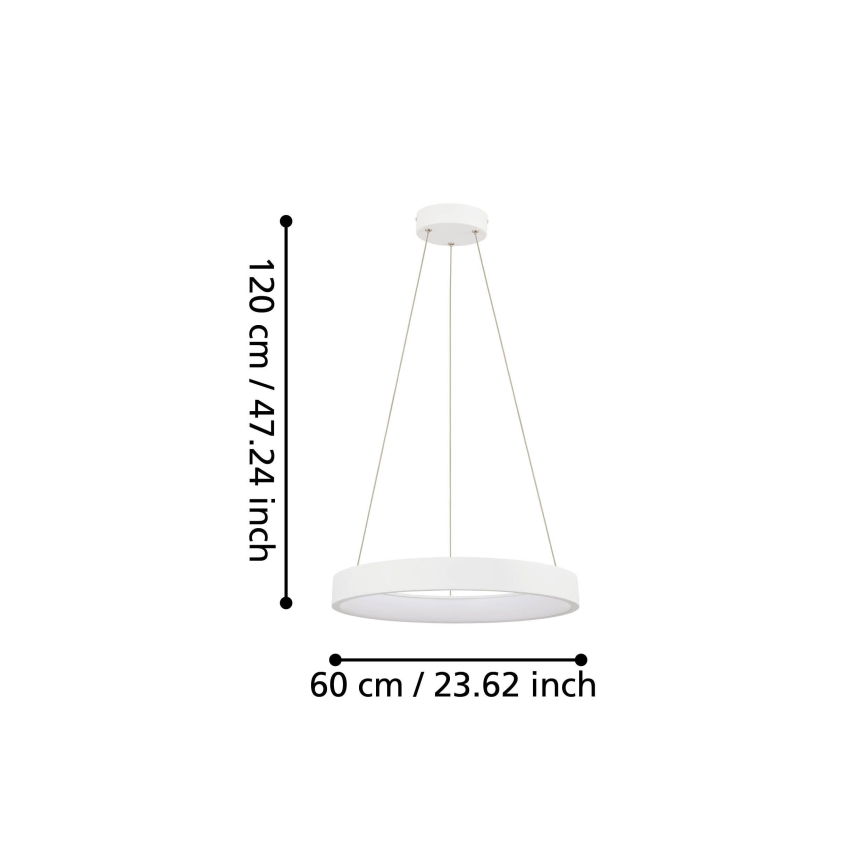 Eglo - LED Dimmable πολύφωτο κρεμαστό LED/34W/230V