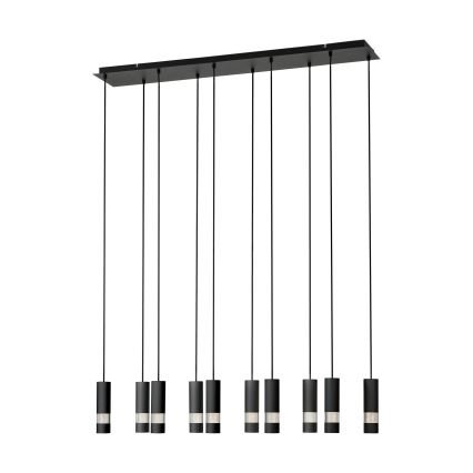 Eglo -  Κρεμαστό φωτιστικό οροφής LED 10xGU10/4,6W/230V μαύρο