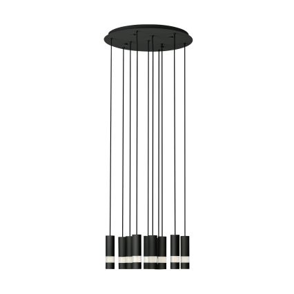 Eglo -  Κρεμαστό φωτιστικό οροφής LED 10xGU10/4,6W/230V μαύρο