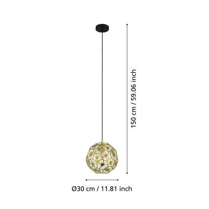 Eglo - Πολύφωτο κρεμαστό 1xE27/60W/230V δ. 30 cm