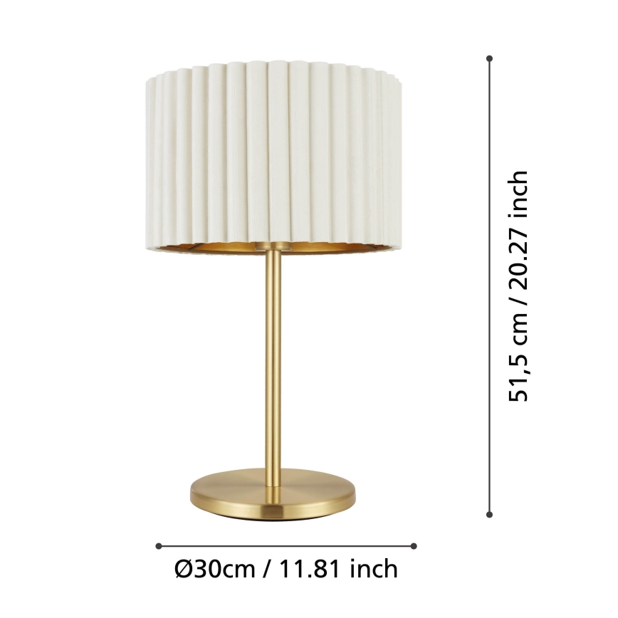 Eglo - Επιτραπέζια λάμπα 1xE27/40W/230V λευκό