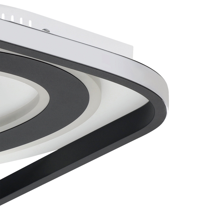 Eglo - LED Dimmable φωτιστικό οροφής LED/21,5W/230V + LED/10,5W + LED/3W 3000-6500K μαύρο + τηλεχειριστήριο