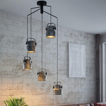 Eglo 39856 - Επιφανειακό φωτιστικό οροφής HILCOTT 5xE27/40W/230V