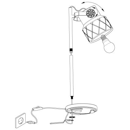 Eglo - Επιτραπέζια λάμπα 1xE27/40W/230V
