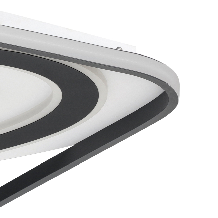 Eglo - LED Dimmable φωτιστικό οροφής LED/28W/230V+LED/13W+ LED/2,8W 3000-6500K μαύρο + τηλεχειριστήριο