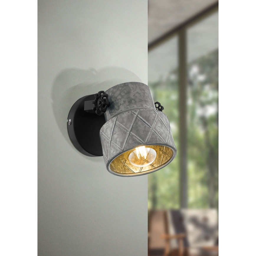 Eglo 39868 - Φωτιστικό τοίχου HILCOTT 1xE27/40W/230V