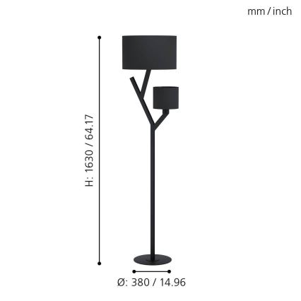 Eglo - Λάμπα δαπέδου 2xE27/40W/230V