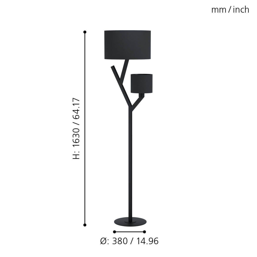 Eglo - Λάμπα δαπέδου 2xE27/40W/230V