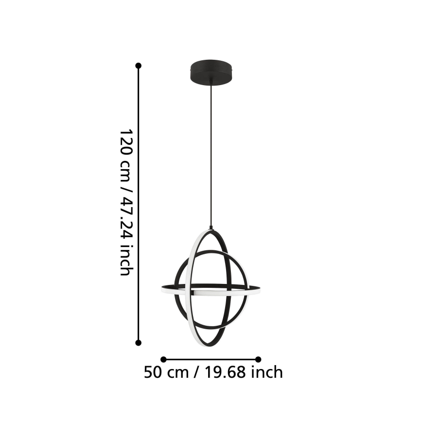 Eglo -  Κρεμαστό φωτιστικό οροφής LED LED/38W/230V
