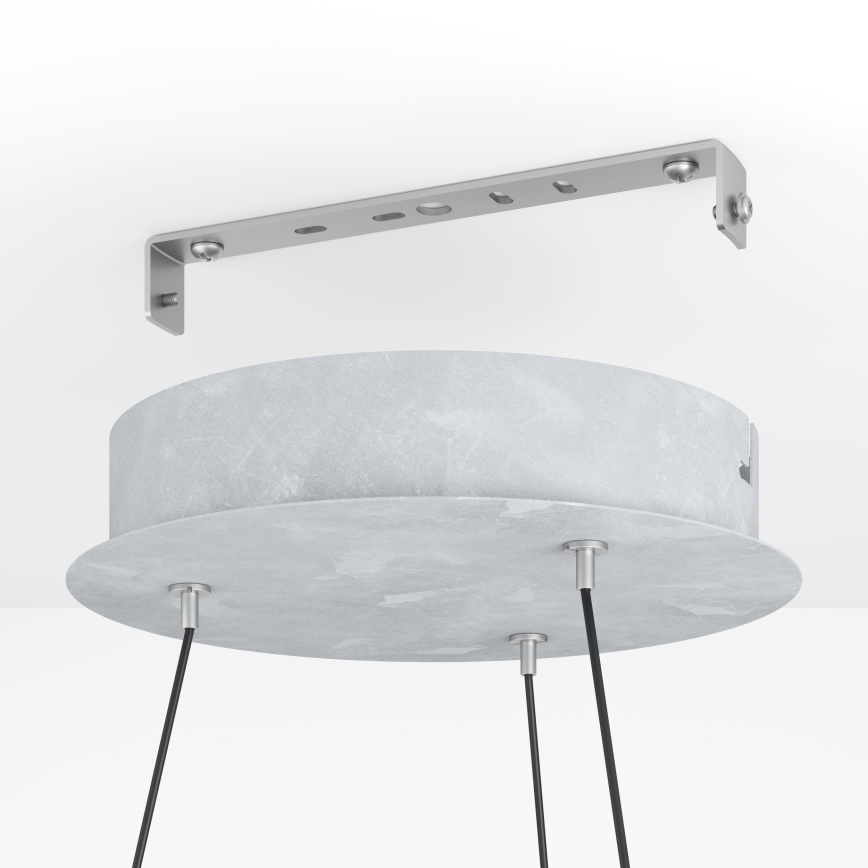 Eglo - Led Dimmable κρεμαστό φωτιστικό οροφής LED/36W/230V 3000K γκρι/δρυς