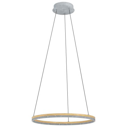 Eglo - Led Dimmable κρεμαστό φωτιστικό οροφής LED/36W/230V 3000K γκρι/δρυς