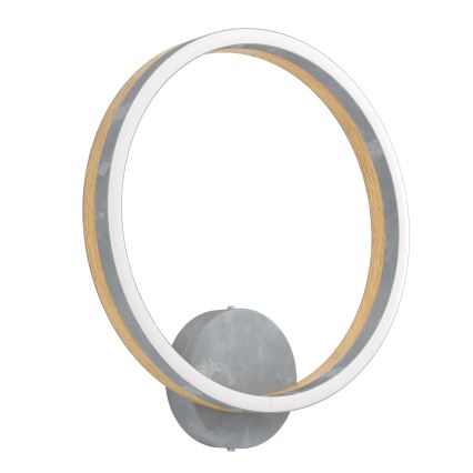 Eglo - Φωτιστικό τοίχου LED LED/12W/230V 3000K γκρι/δρυς