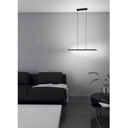 Eglo - Led Dimmable κρεμαστό φωτιστικό οροφής LED/57,5W/230V 3000K μαύρο + τηλεχειριστήριο