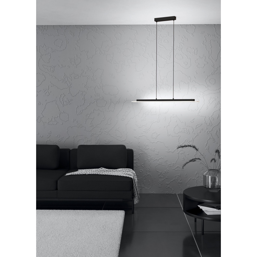 Eglo - Led Dimmable κρεμαστό φωτιστικό οροφής LED/57,5W/230V 3000K μαύρο + τηλεχειριστήριο