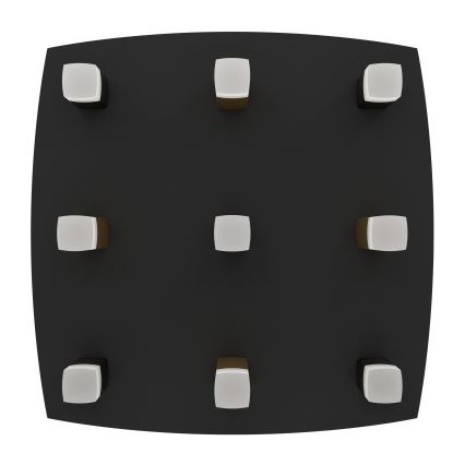 Eglo - LED Dimmable φωτιστικό οροφής 9xLED/3,1W/230V 3000K ανθρακί/χρυσό
