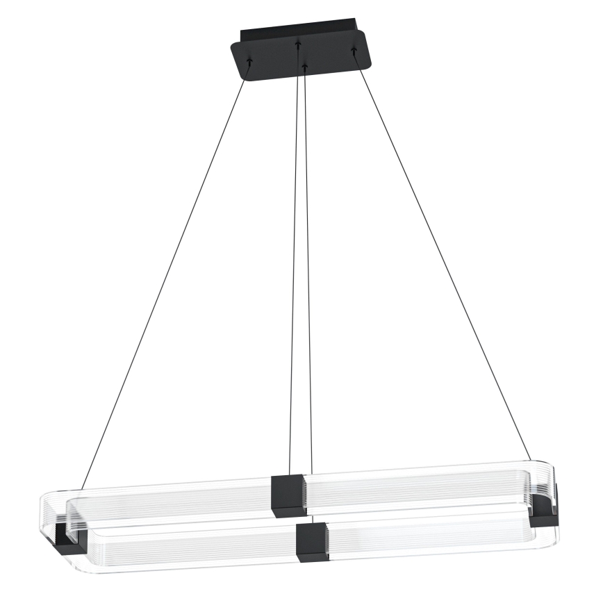 Eglo - Led Dimmable κρεμαστό φωτιστικό οροφής LED/39,2W/230V 3000K μαύρο