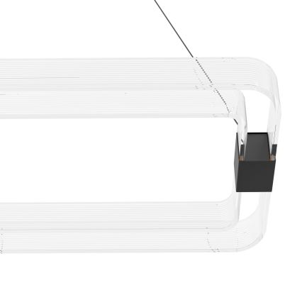 Eglo - Led Dimmable κρεμαστό φωτιστικό οροφής LED/39,2W/230V 3000K μαύρο