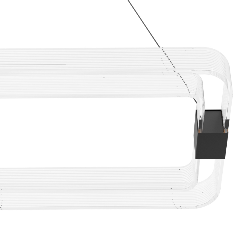 Eglo - Led Dimmable κρεμαστό φωτιστικό οροφής LED/39,2W/230V 3000K μαύρο