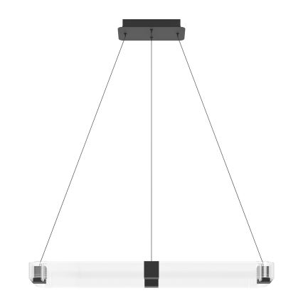 Eglo - Led Dimmable κρεμαστό φωτιστικό οροφής LED/39,2W/230V 3000K μαύρο