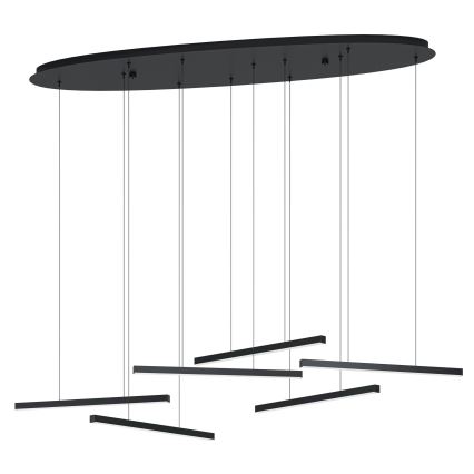 Eglo - Led Dimmable κρεμαστό φωτιστικό οροφής 6xLED/8,4W/230V 3000K μαύρο