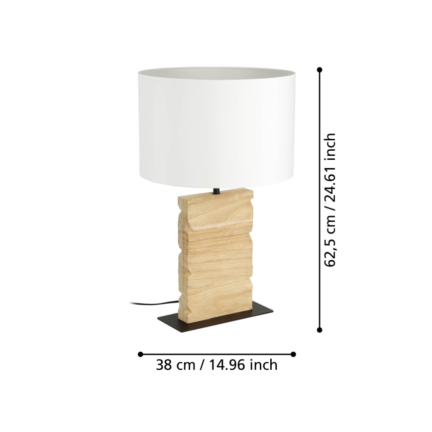 Eglo - Eπιτραπέζιο φωτιστικό 1xE27/40W/230V 62,5 cm καφέ