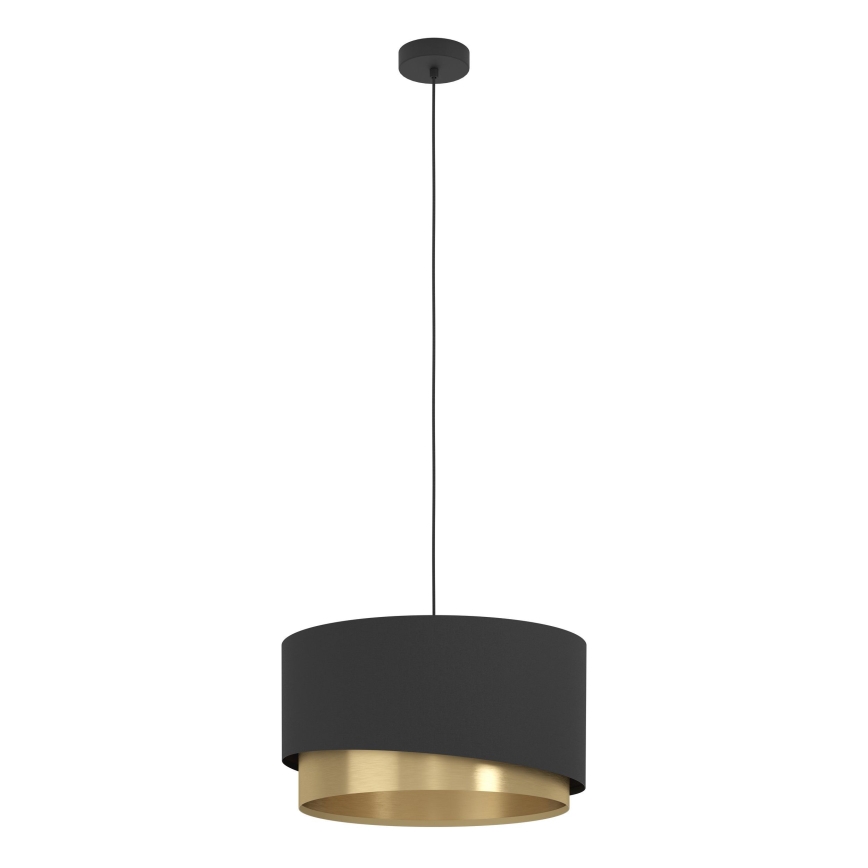 Eglo - Κρεμαστό φωτιστικό οροφής 1xE27/40W/230V μαύρο/χρυσό