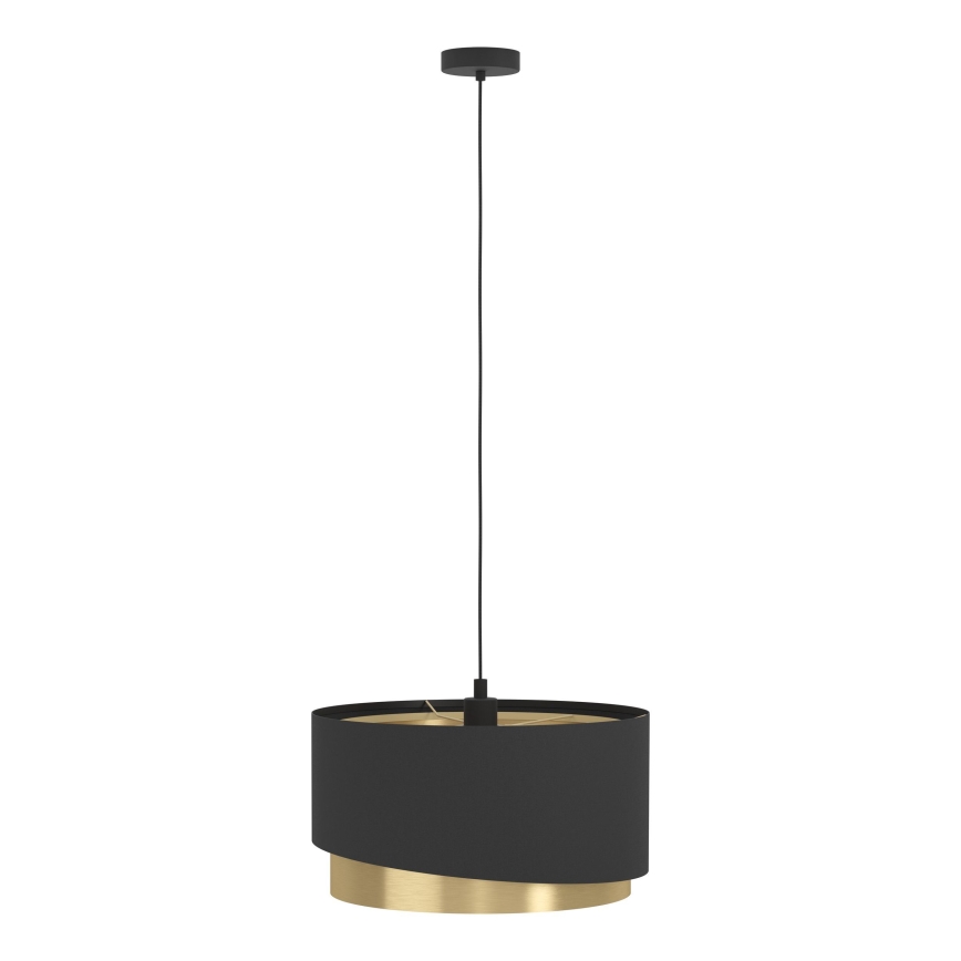 Eglo - Κρεμαστό φωτιστικό οροφής 1xE27/40W/230V μαύρο/χρυσό