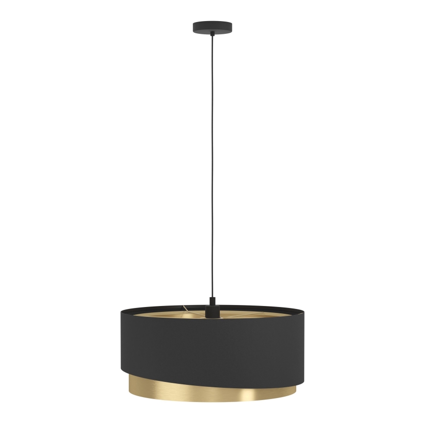 Eglo 39926 - Κρεμαστό φωτιστικό οροφής MANDERLINE 1xE27/40W/230V μαύρο/χρυσό