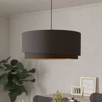 Eglo 39931 - κρεμαστό φωτιστικό με καλώδιο MANDERLINE 1xE27/40W/230V καφέ/χρυσό