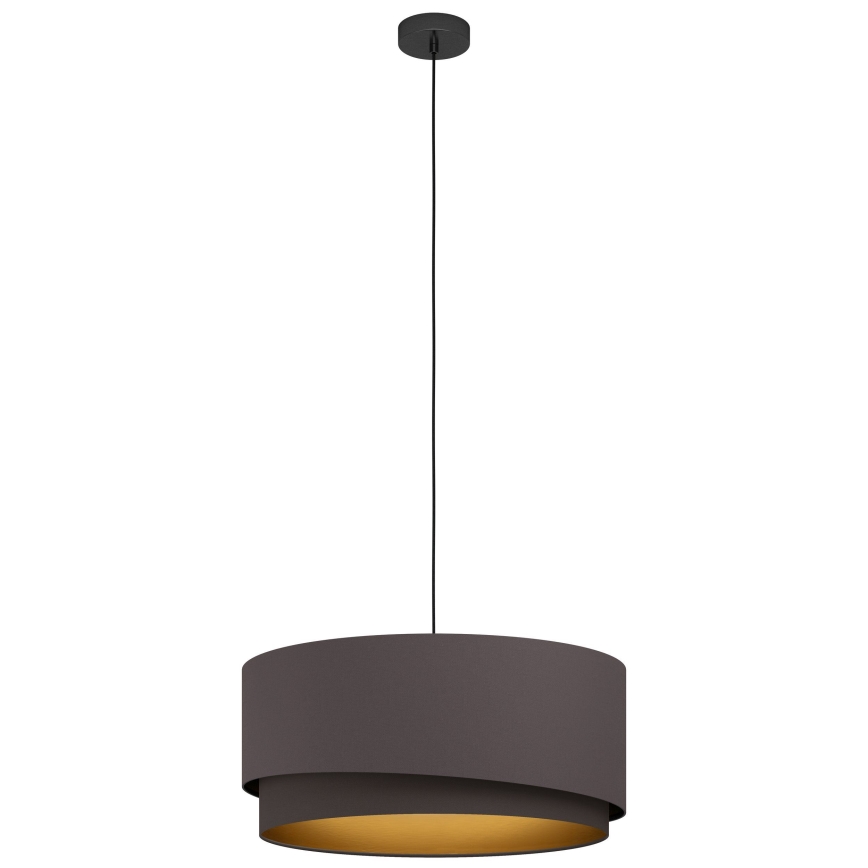 Eglo 39931 - κρεμαστό φωτιστικό με καλώδιο MANDERLINE 1xE27/40W/230V καφέ/χρυσό