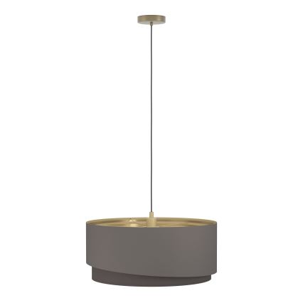 Eglo 39931 - κρεμαστό φωτιστικό με καλώδιο MANDERLINE 1xE27/40W/230V καφέ/χρυσό