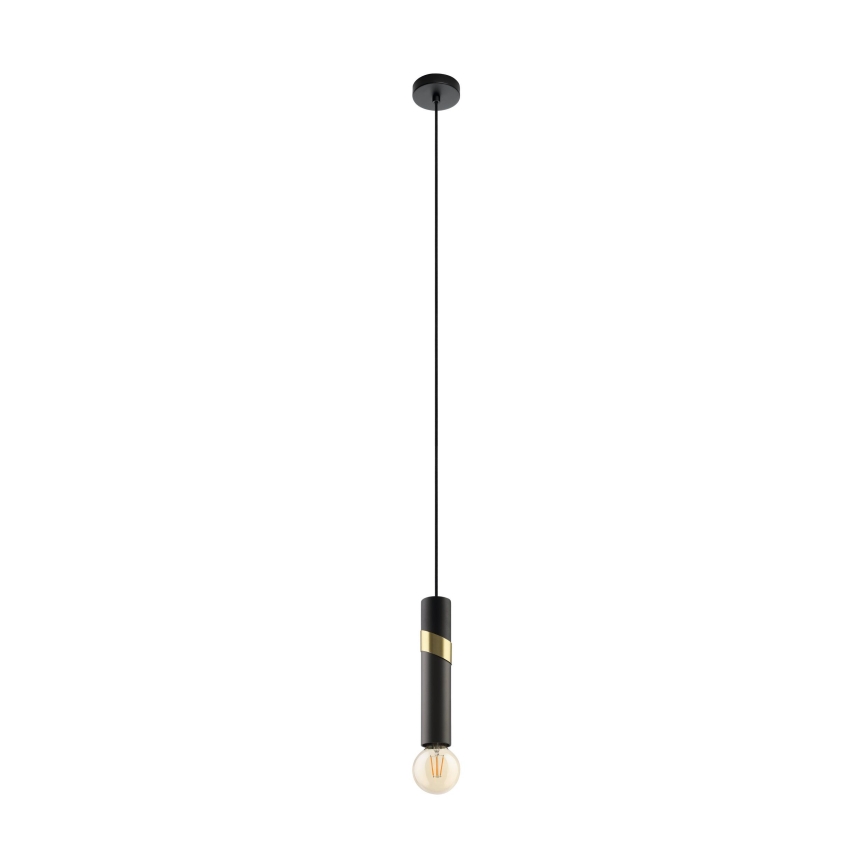Eglo - Κρεμαστό φωτιστικό οροφής 1xE27/40W/230V μαύρο/χρυσό