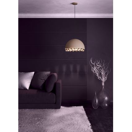 Eglo - Κρεμαστό φωτιστικό οροφής 1xE27/40W/230V καφέ